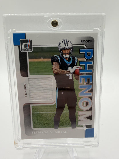 2025 Donruss Tetairoa McMillan Phenom Jersey RC #RPJ-TMN Panthers Card