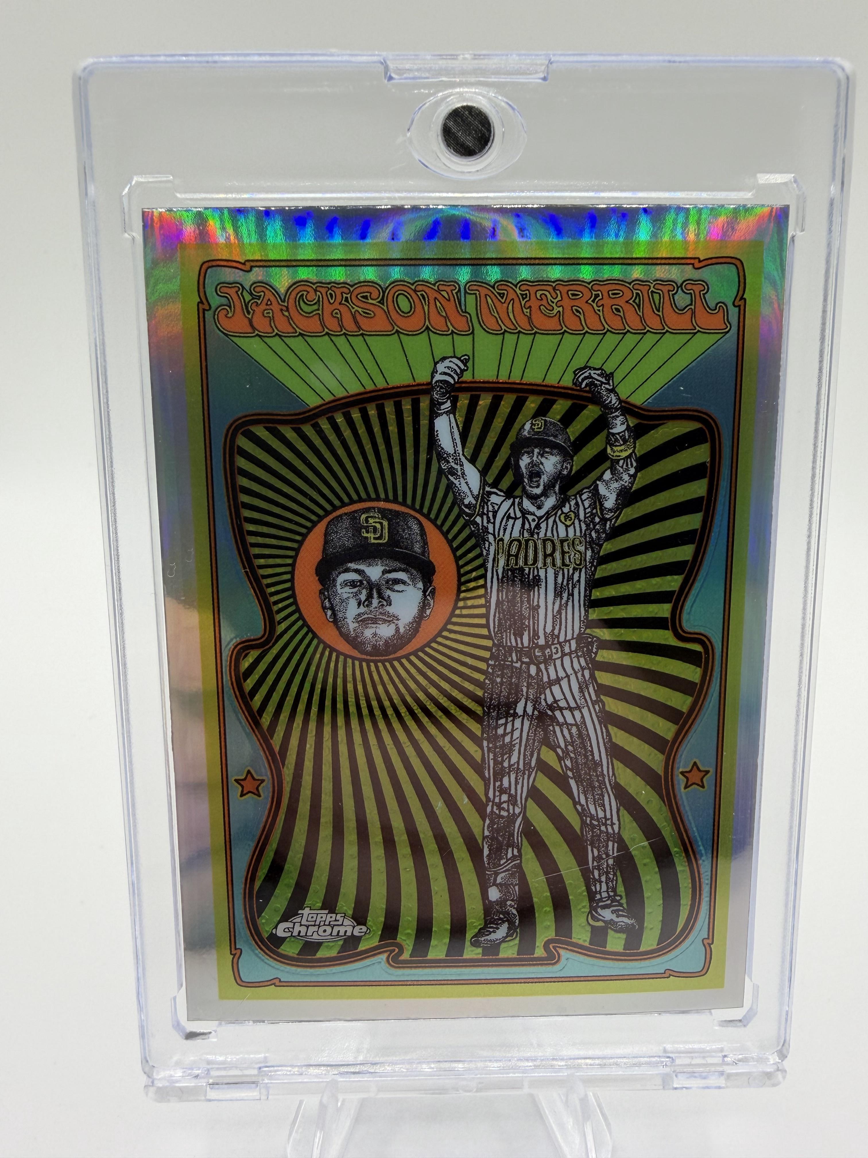 2024 Topps Chrome Jackson Merrill Ultra Violet All-Stars SSP Rookie Card #UV-7