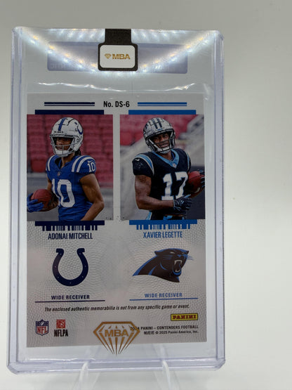 2024 Panini Contenders Mitchell Legette Dual Jersey Rookie Ticket Card Authentic