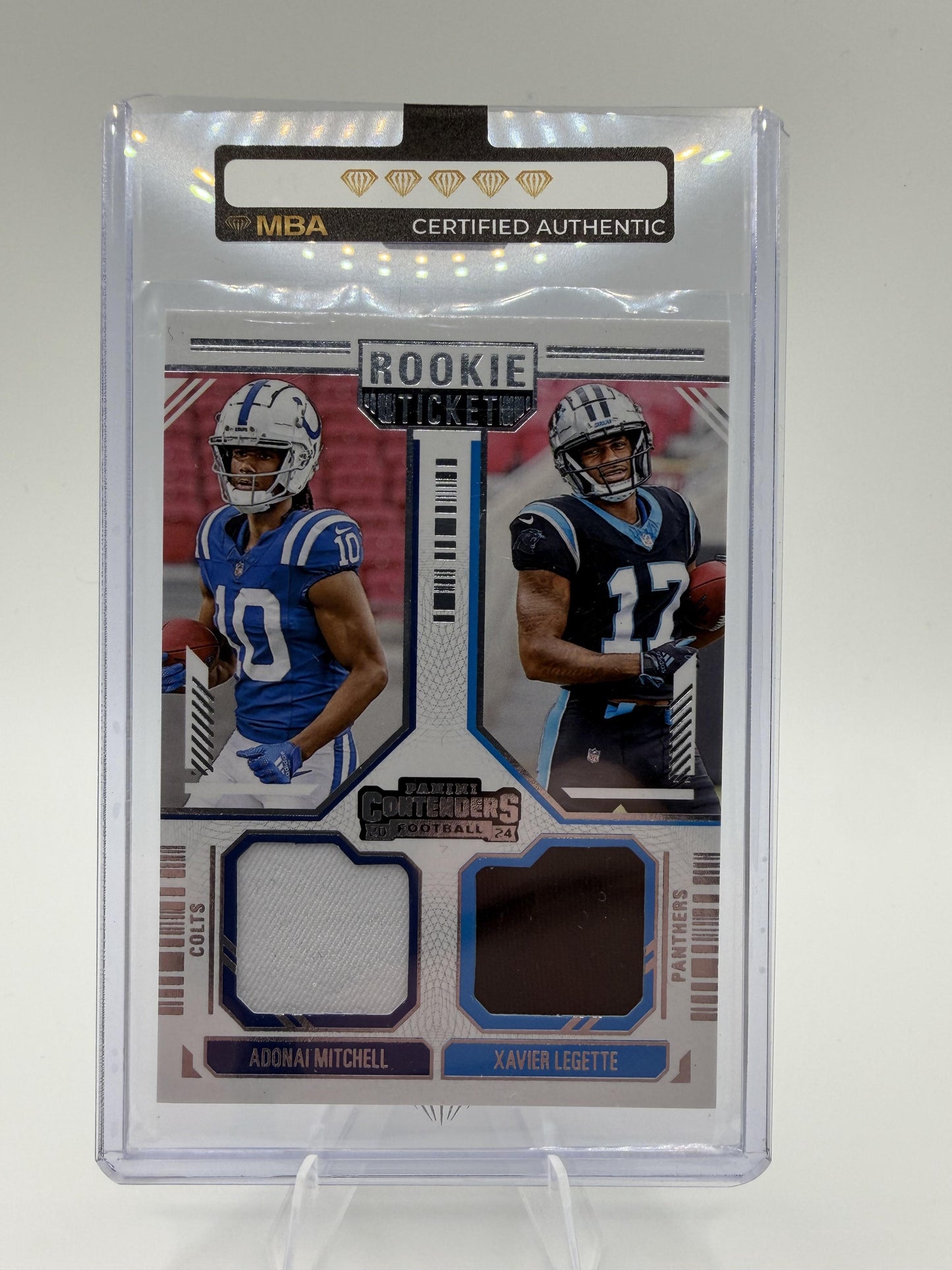 2024 Panini Contenders Mitchell Legette Dual Jersey Rookie Ticket Card Authentic