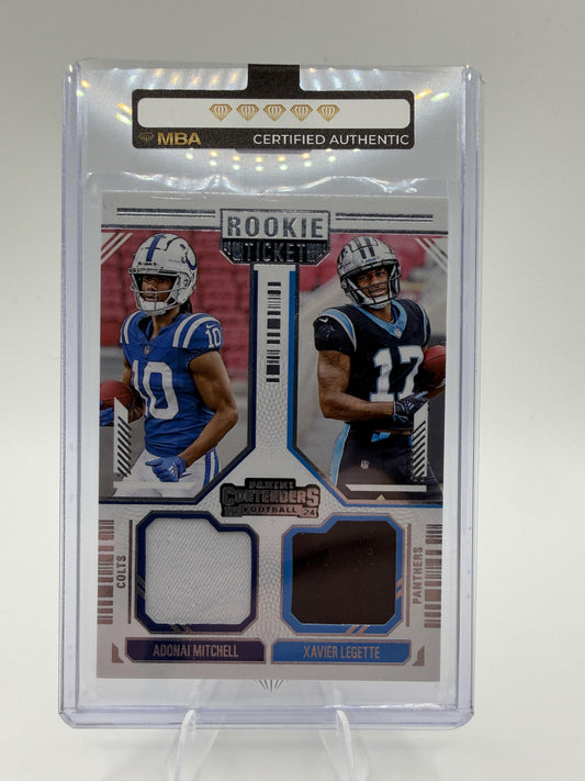 2024 Panini Contenders Mitchell Legette Dual Jersey Rookie Ticket Card Authentic