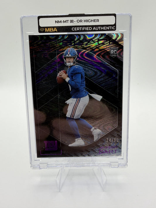 2025 Panini Black Jaxson Dart Rookie Card /99 MBA Authenticated Giants Card