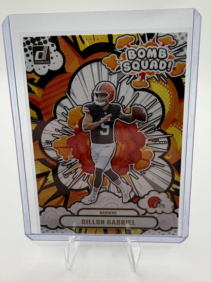 2025 Donruss Dillon Gabriel BOMB SQUAD #BS-DGL Browns Rookie RC