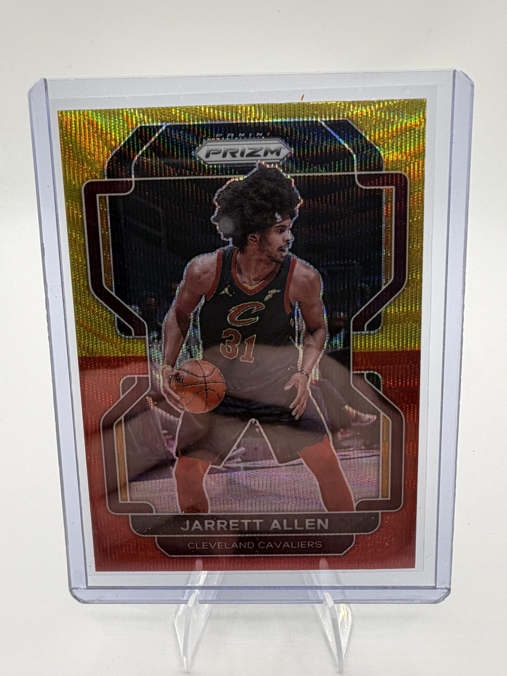 2021-22 Prizm Jarrett Allen ASIA TMALL GOLD RED  WAVE #209 Cavaliers SP