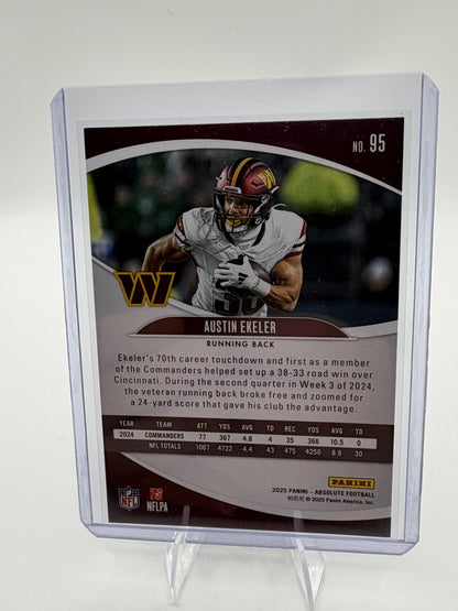 2025 Absolute Austin Ekeler KALEIDOSCOPE BLUE DIAMOND #95 Commanders SP