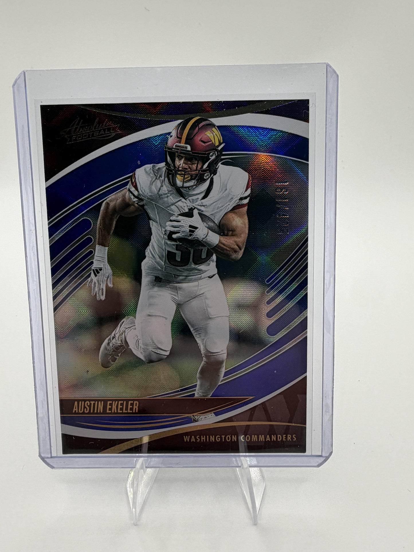2025 Absolute Austin Ekeler KALEIDOSCOPE BLUE DIAMOND #95 Commanders SP
