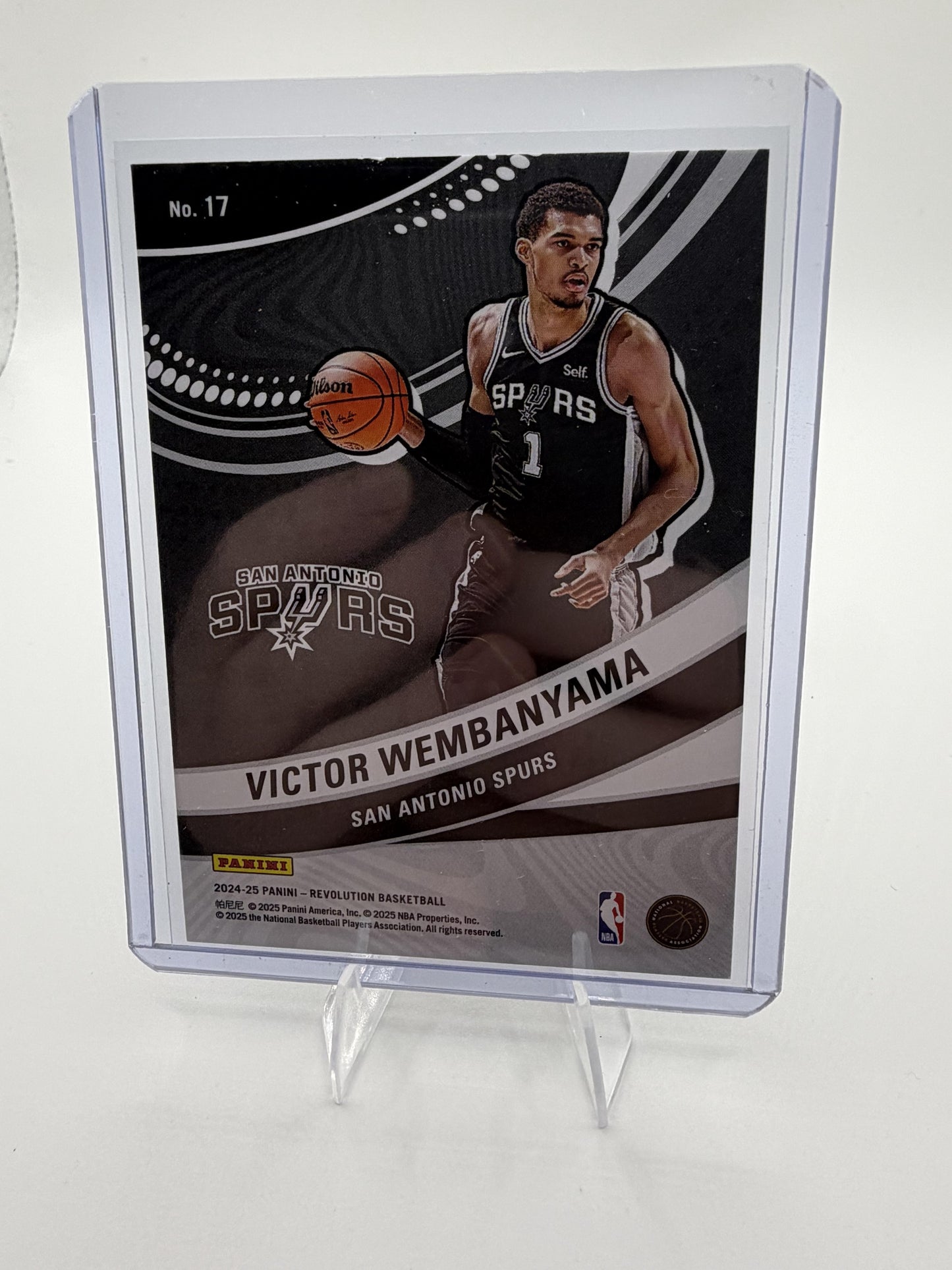 2024-25 Panini Revolution Victor Wembanyama #17 Vortex Insert Spurs
