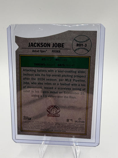 2025 Bowman Chrome Jackson Jobe Rookie of the Year Favorites RC Card ROY-3