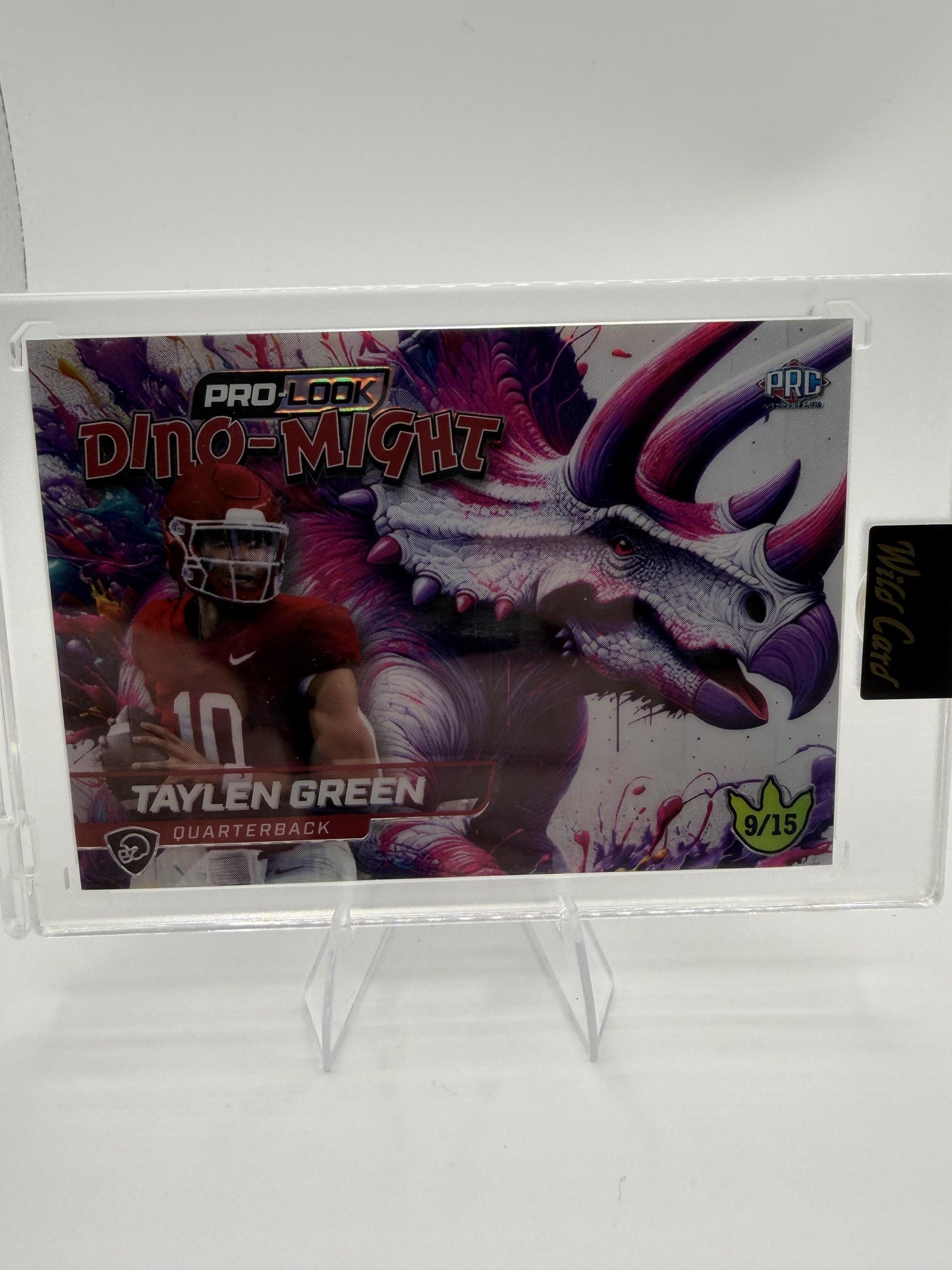 2025 Wild Card Dino-Might Taylen Green 9/15 Quarterback Card