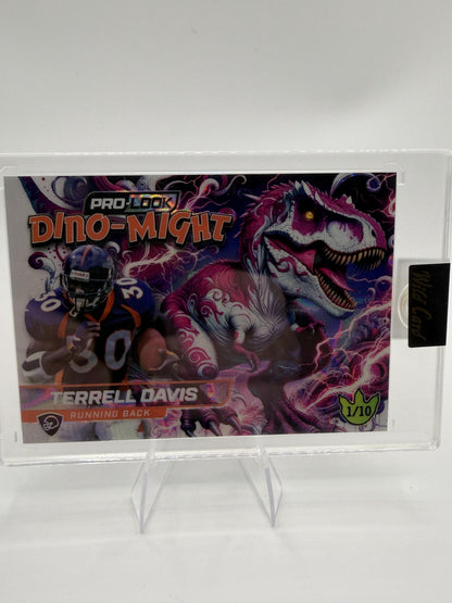 2025 Wild Card Dino-Might Terrell Davis 1/10 Denver Broncos HOF Card