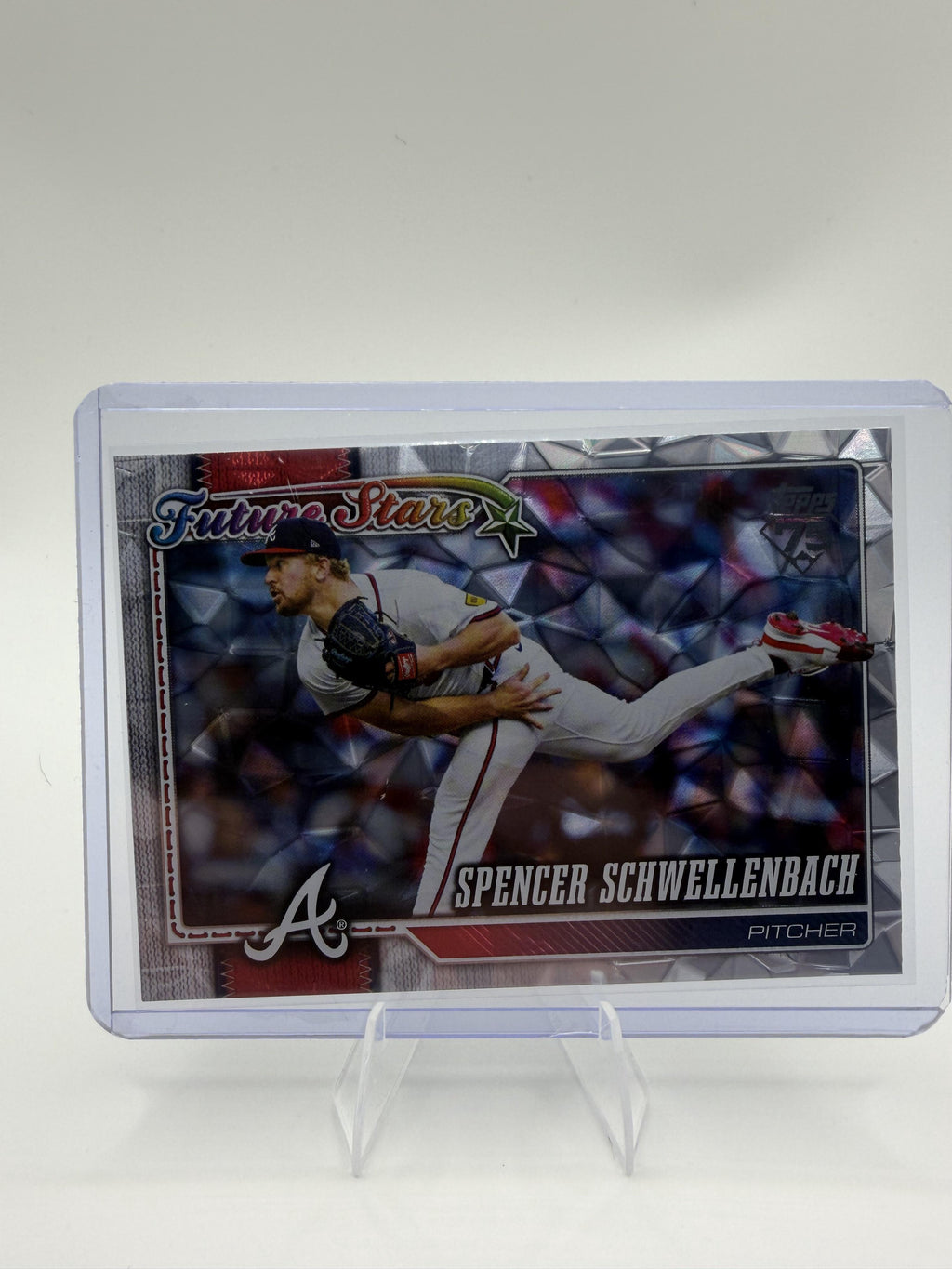 2026 Topps Series 1 Spencer Schwellenbach Diamante Foil #306 Card Braves