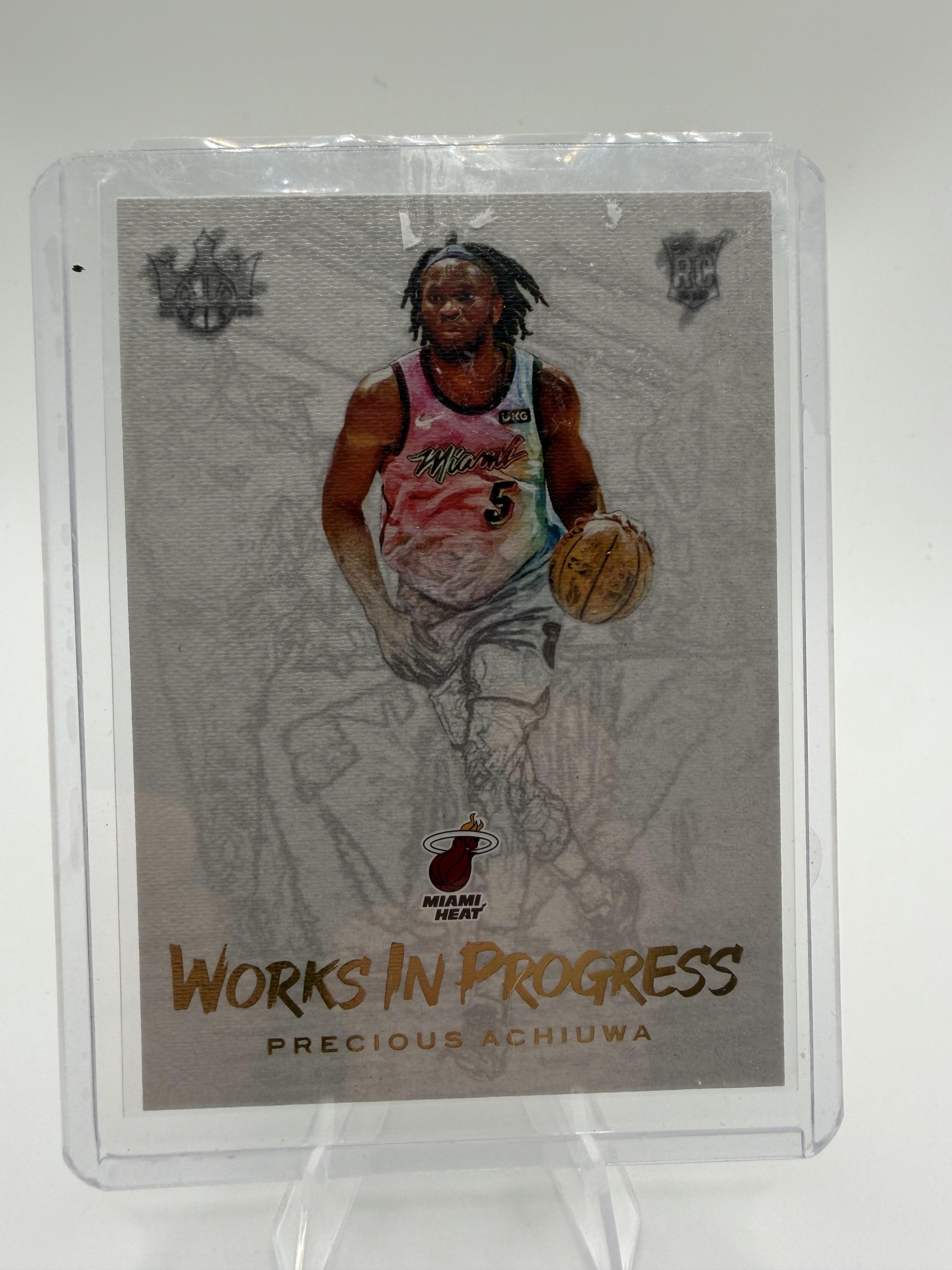 2020 Panini Court Kings Works In Progress Precious Achiuwa RC Card #20 Heat