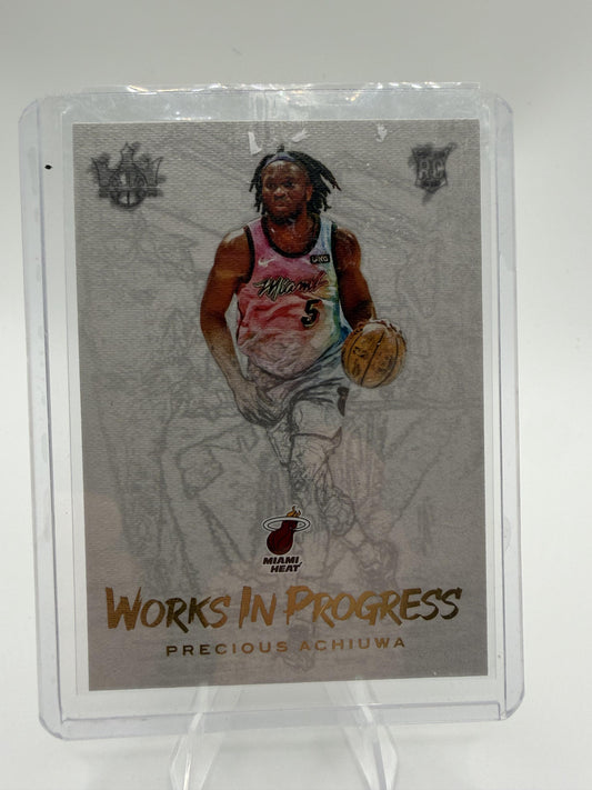 2020 Panini Court Kings Works In Progress Precious Achiuwa RC Card #20 Heat