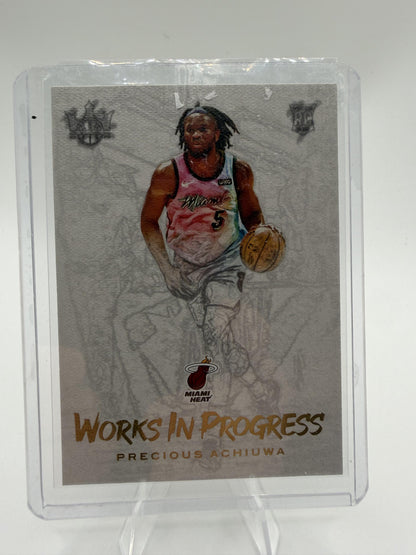 2020 Panini Court Kings Works In Progress Precious Achiuwa RC Card #20 Heat