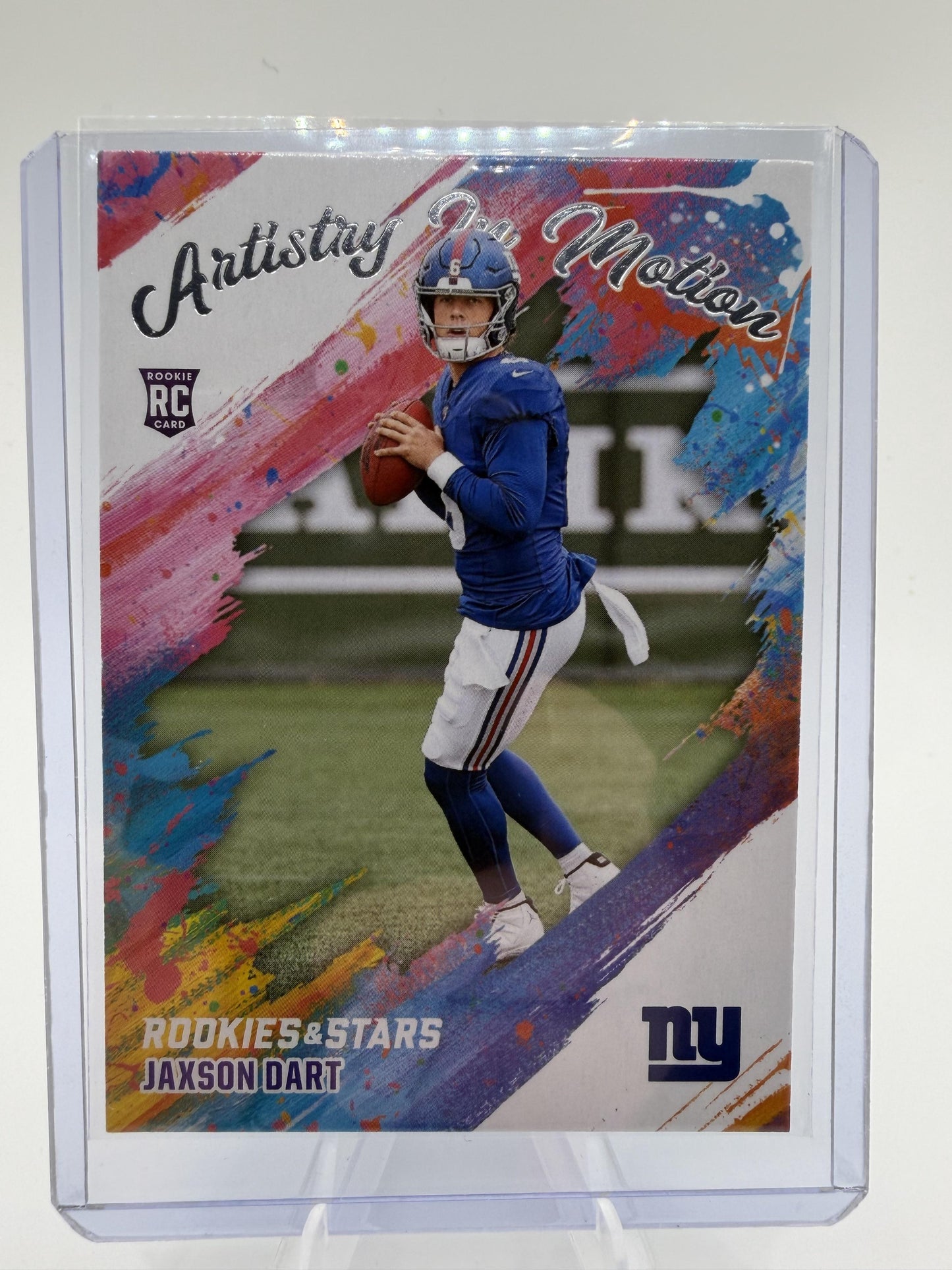2025 Panini Rookies & Stars Jaxson Dart Artistry In Motion Rookie Card #16