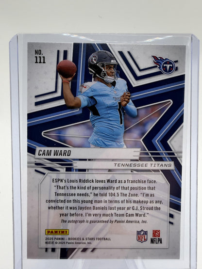 2025 Panini Rookies & Stars Cam Ward Rookie Card #111 Titans QB