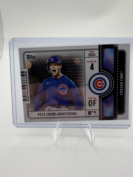 2026 Topps Pete Crow-Armstrong Big Ticket Insert Card #BTP-13 Chicago Cubs