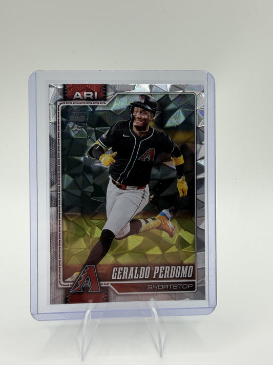 2026 Topps Series 1 Geraldo Perdomo Crackled Ice Foil Diamondbacks Card #257