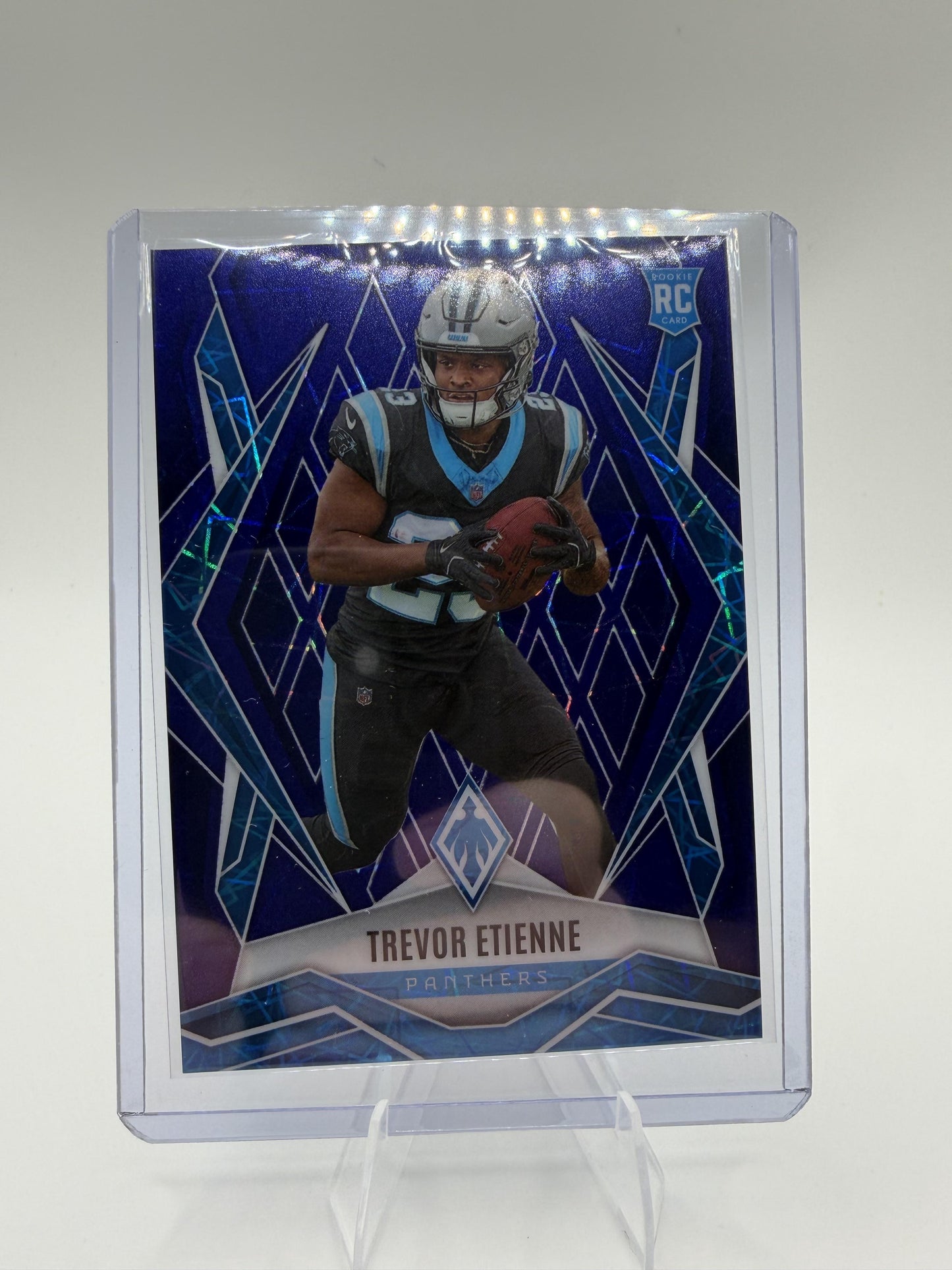 2025 Panini Phoenix Trevor Etienne Rookie Card RC Blue Lazer 41/75 #183