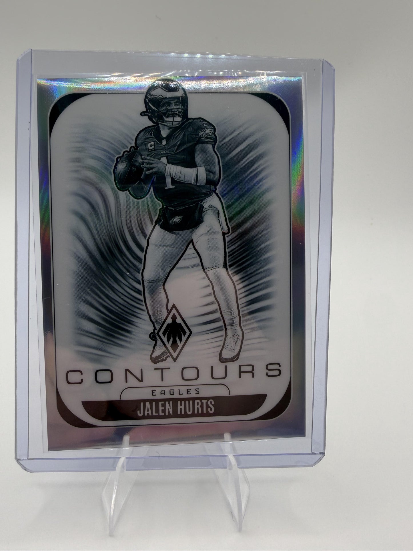 2025 Panini Phoenix Jalen Hurts Contours Insert Card #26 Eagles QB