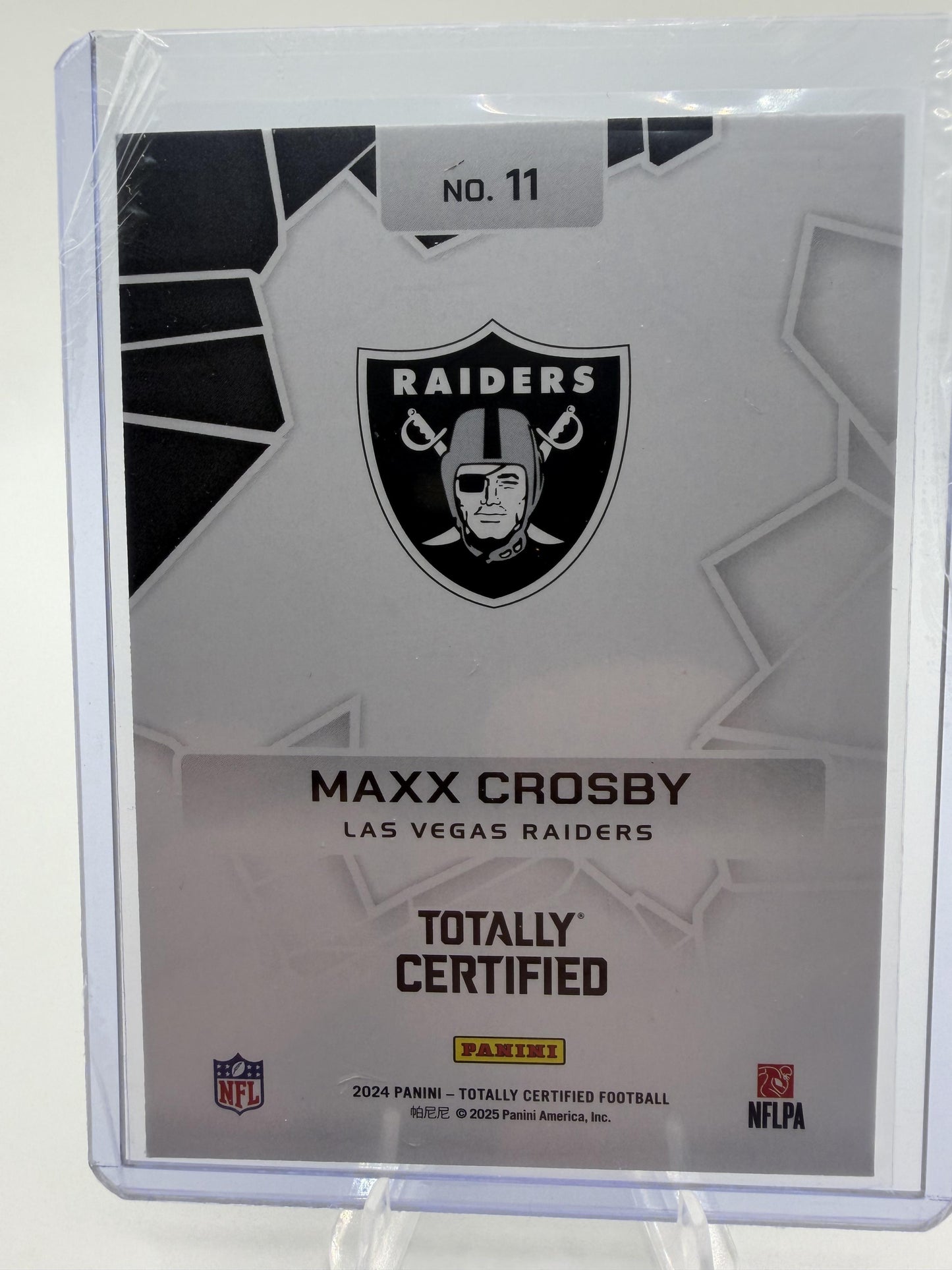 2024 Panini Totally Certified Maxx Crosby Intriguing Players Card #11 Raiders