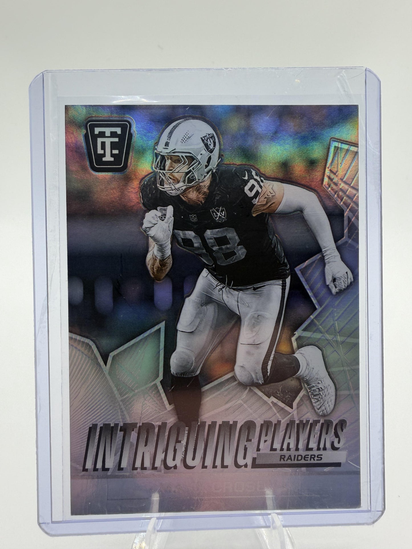 2024 Panini Totally Certified Maxx Crosby Intriguing Players Card #11 Raiders