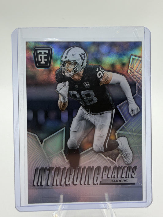 2024 Panini Totally Certified Maxx Crosby Intriguing Players Card #11 Raiders