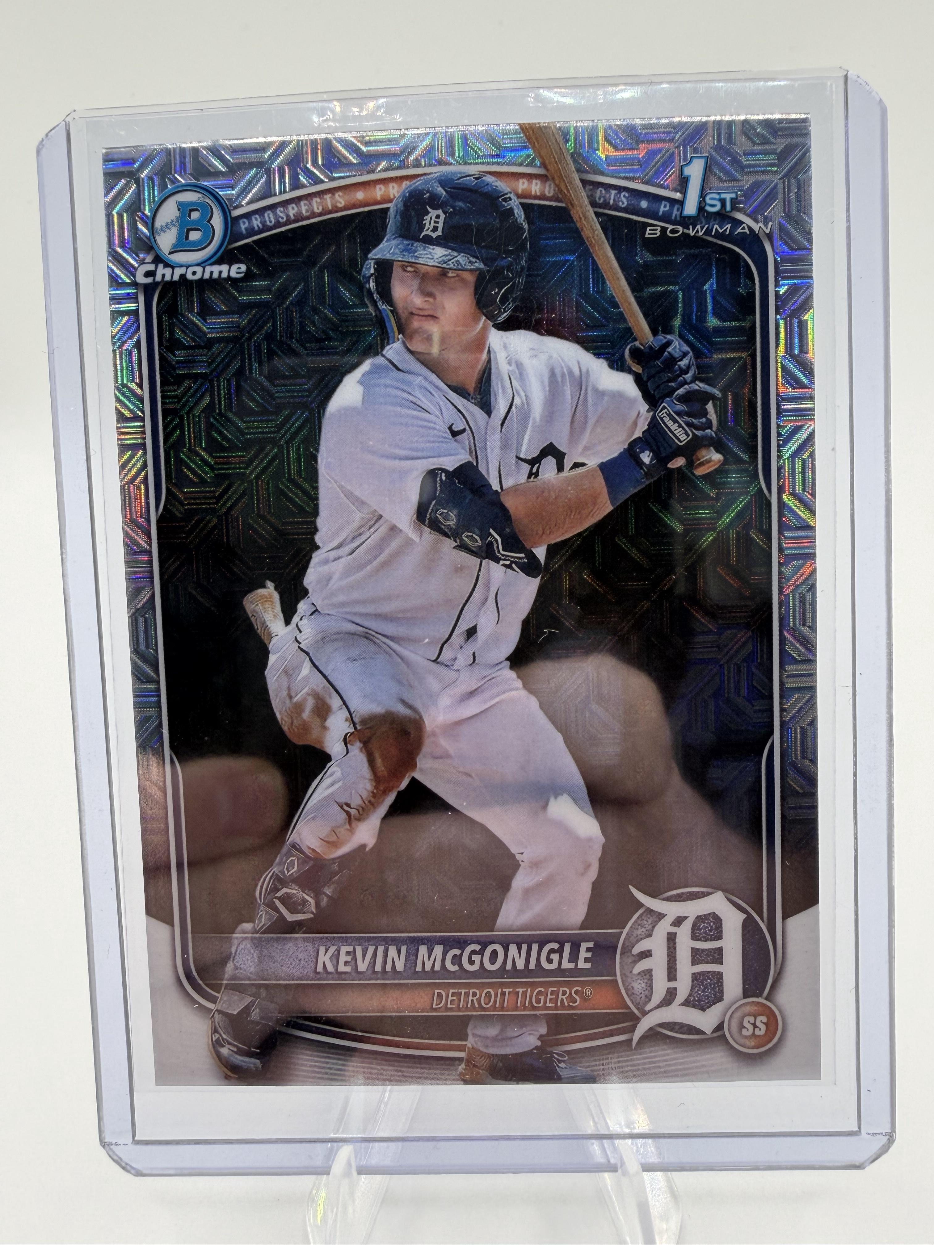 2025 Bowman Chrome Kevin McGonigle 1st Bowman Mojo Refractor Card #BCP-79