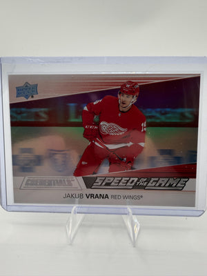 2021 Upper Deck Credentials Jakub Vrana Speed of the Game #SG24 Red Wings Card