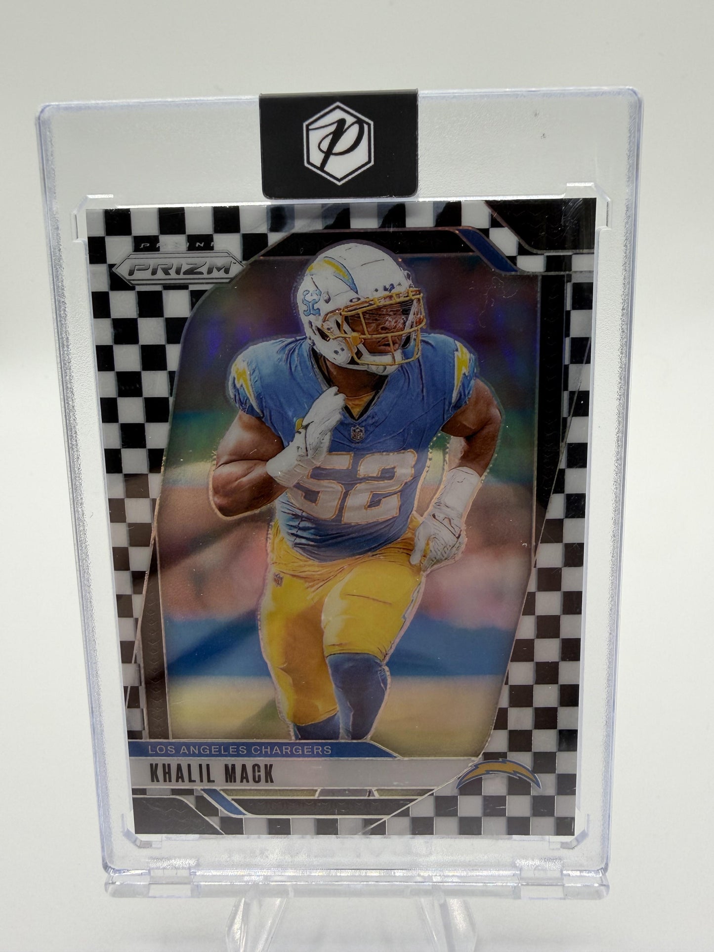 2024 Panini Prizm Khalil Mack Checkerboard Prizm #162 LA Chargers Card In Mag