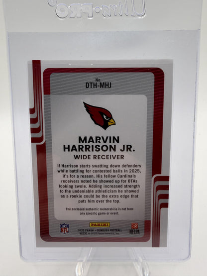 2025 Donruss Threads Marvin Harrison Jr. #DTH-MHJ Rookie Relic Card Cardinals