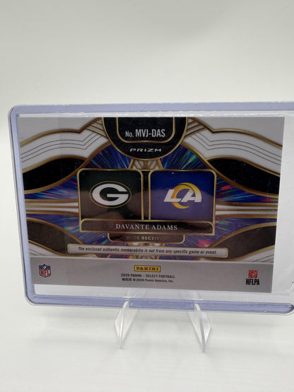2025 Panini Select Davante Adams Multiverse Dual Relic #MVJ-DAS Rams Card