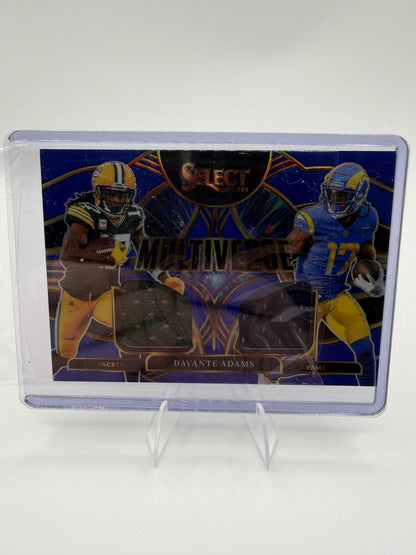 2025 Panini Select Davante Adams Multiverse Dual Relic #MVJ-DAS Rams Card