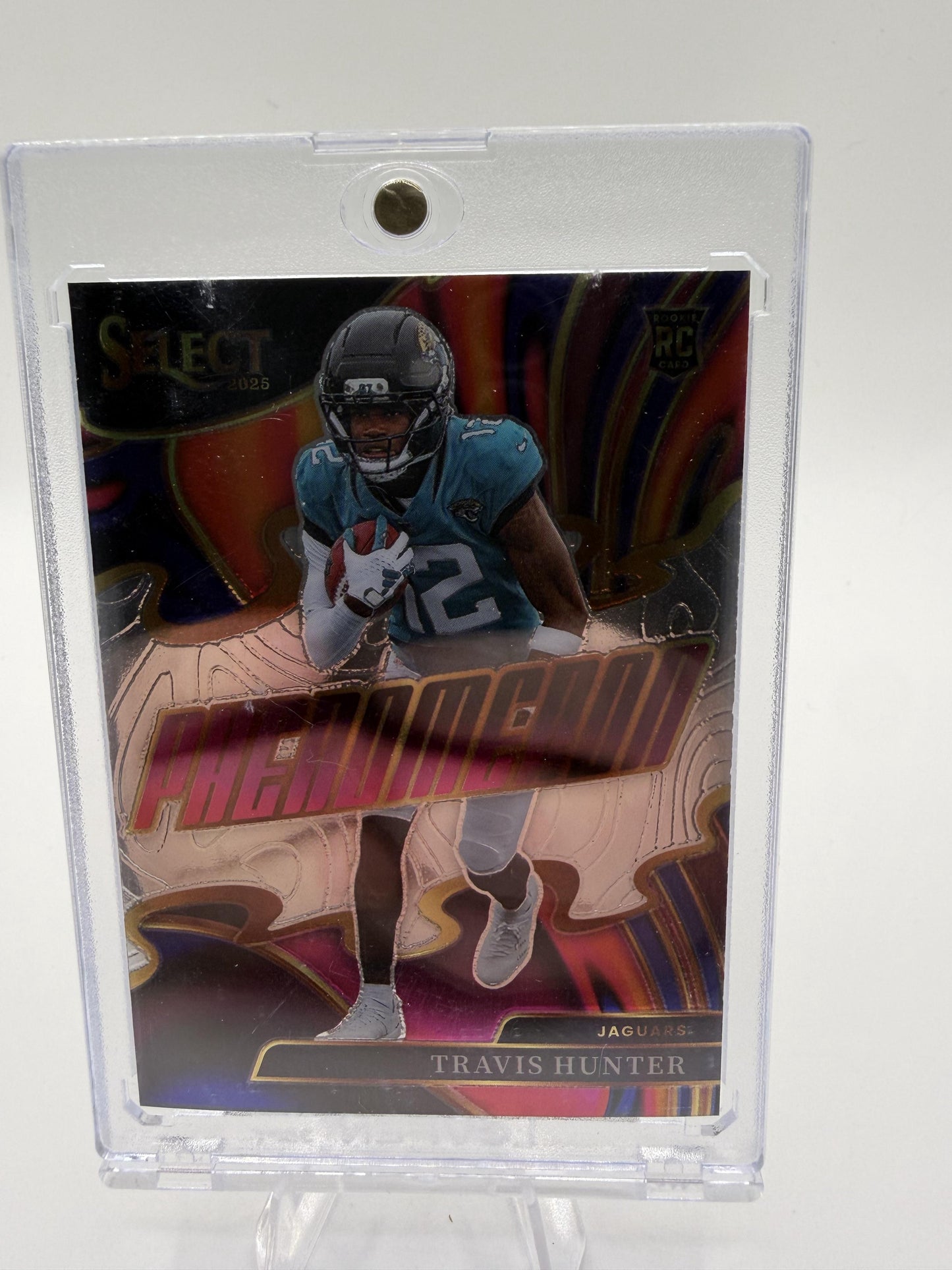 2025 Panini Select Travis Hunter Phenomenon Hyper Prizm Rookie Card #11 RC