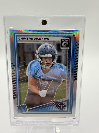2025 Donruss Optic Chimere Dike Rated Rookie Silver Holo Prizm Card #269 RC
