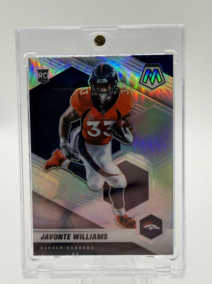 2021 Panini Mosaic Javonte Williams Silver Prizm Rookie Card RC #315 Broncos