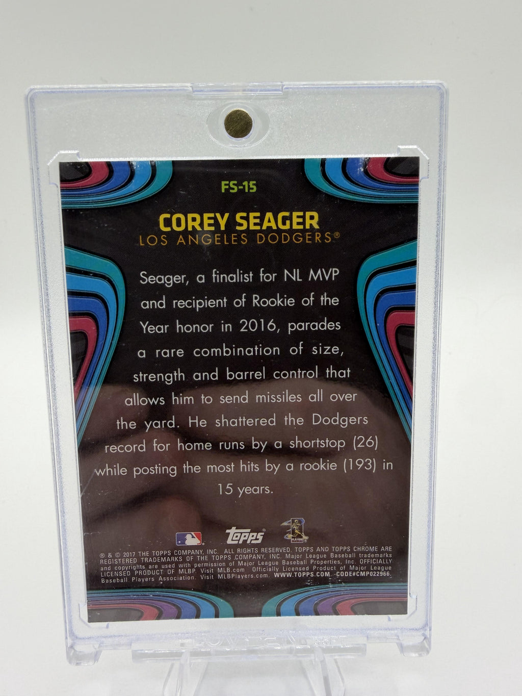2017 Topps Chrome Future Stars Corey Seager Card #FS-15 Dodgers