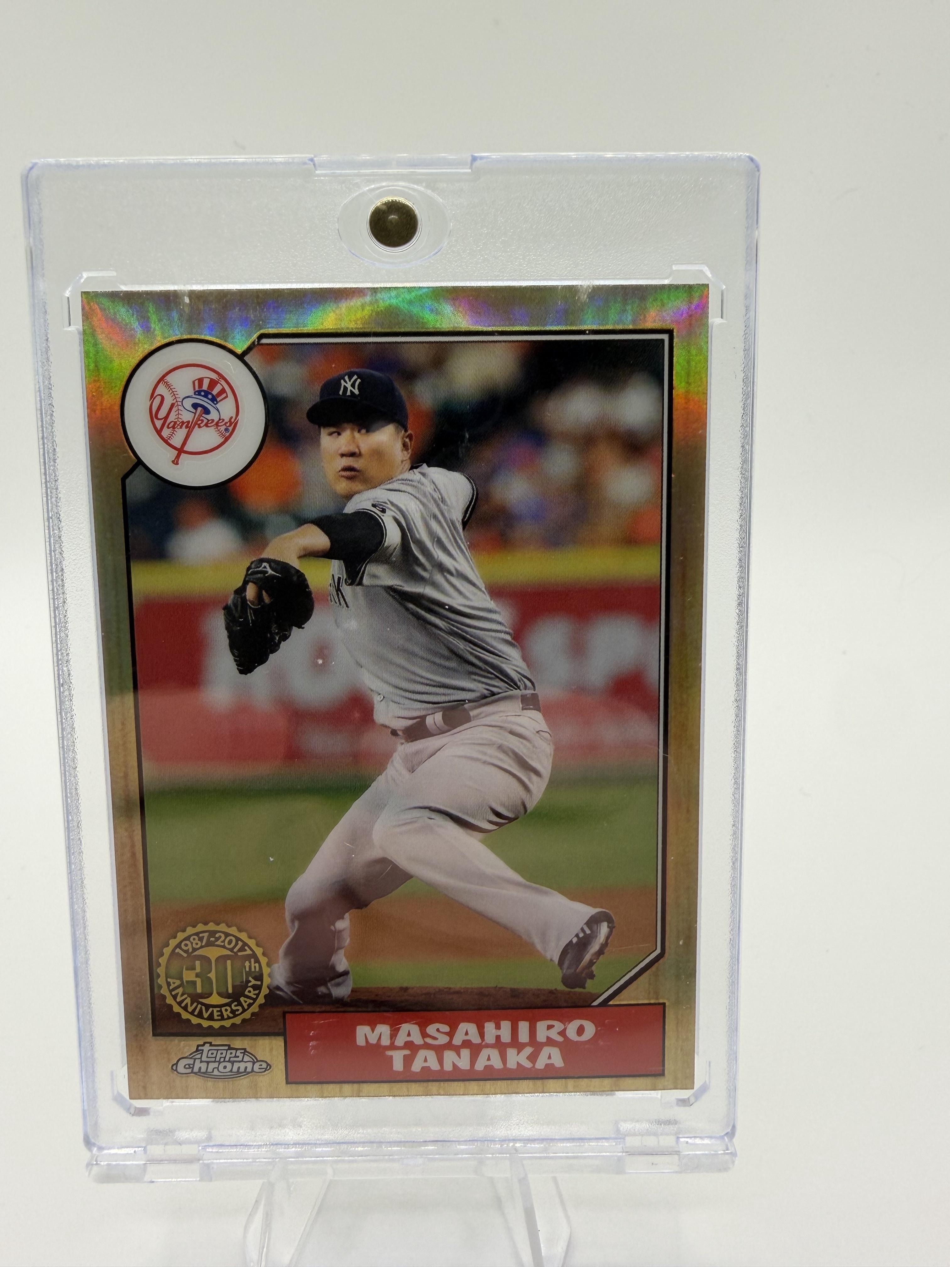 2017 Topps Chrome Masahiro Tanaka 1987 Anniversary Card #87T-14 Yankees