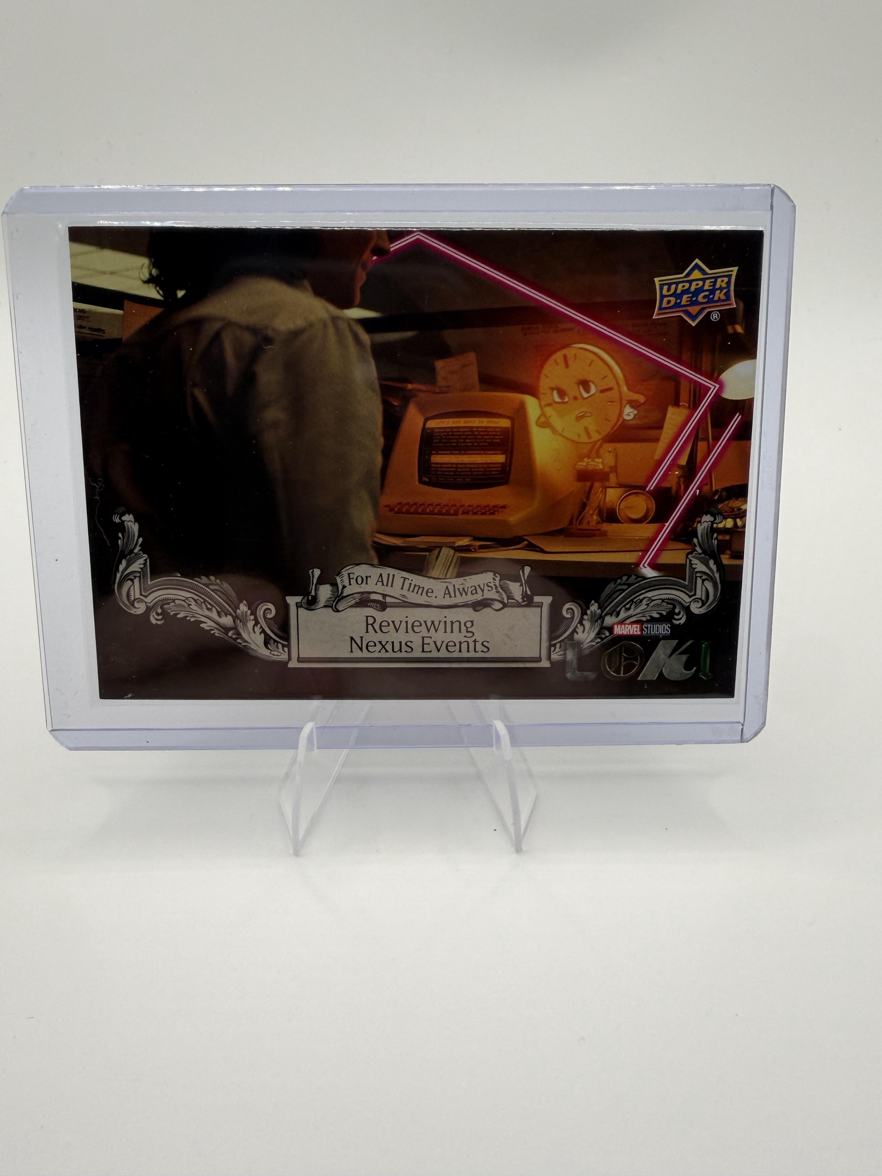 2023 Upper Deck Marvel Loki Reviewing Nexus Events Miss Minutes Card #FATA-6