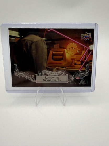 2023 Upper Deck Marvel Loki Reviewing Nexus Events Miss Minutes Card #FATA-6