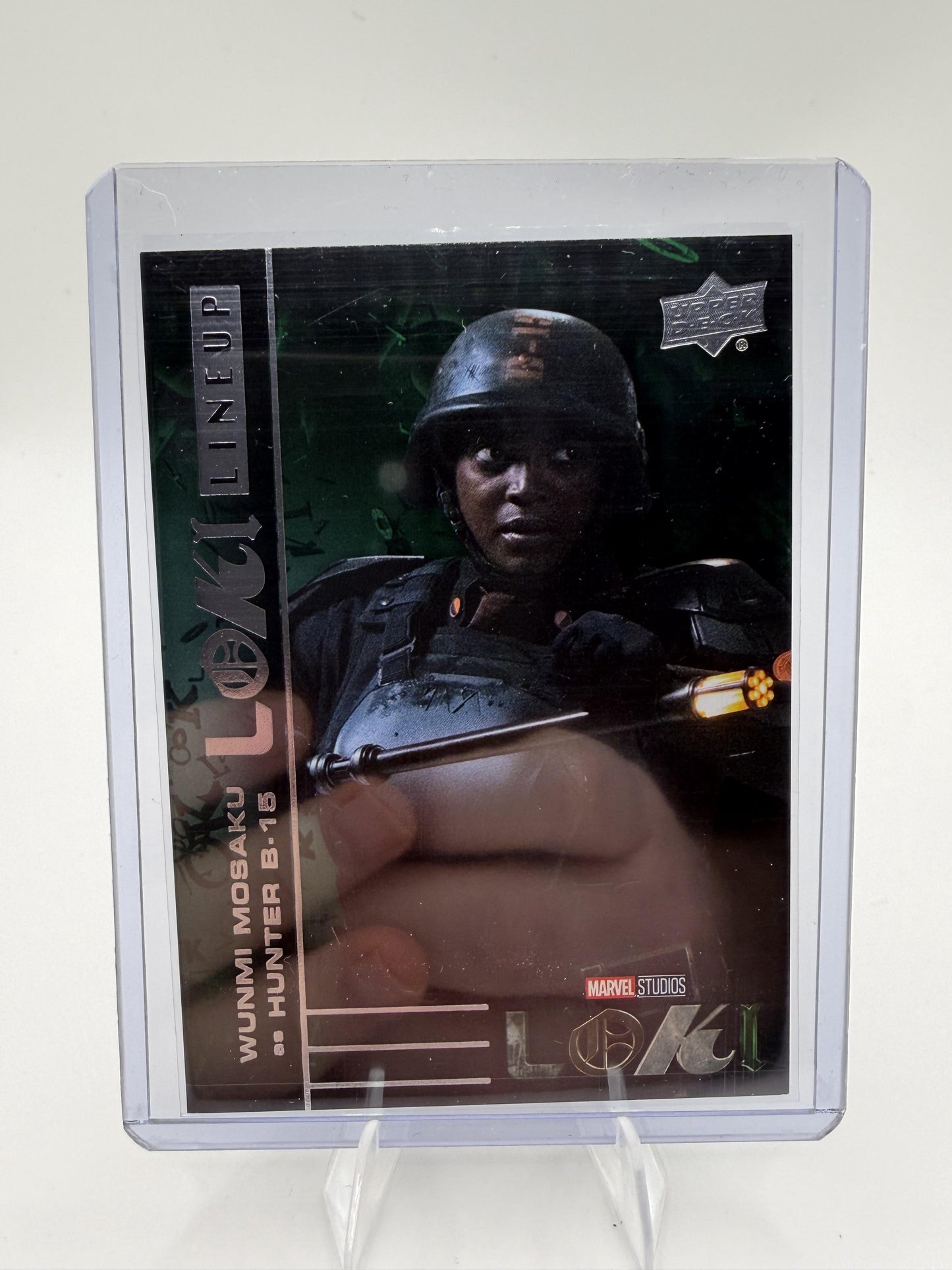 2023 Upper Deck Marvel Loki Hunter B-15 Wunmi Mosaku Lineup Card #LL-6