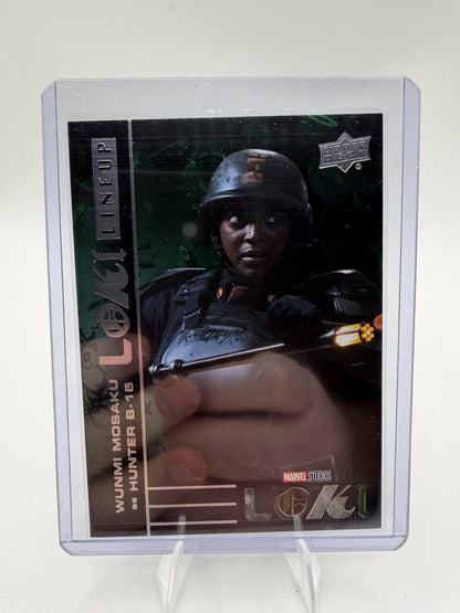 2023 Upper Deck Marvel Loki Hunter B-15 Wunmi Mosaku Lineup Card #LL-6