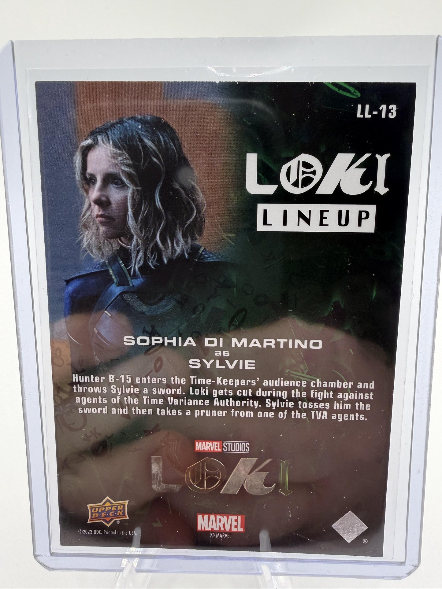 2023 Upper Deck Marvel Loki Sylvie Sophia Di Martino Loki Lineup LL-13 Card
