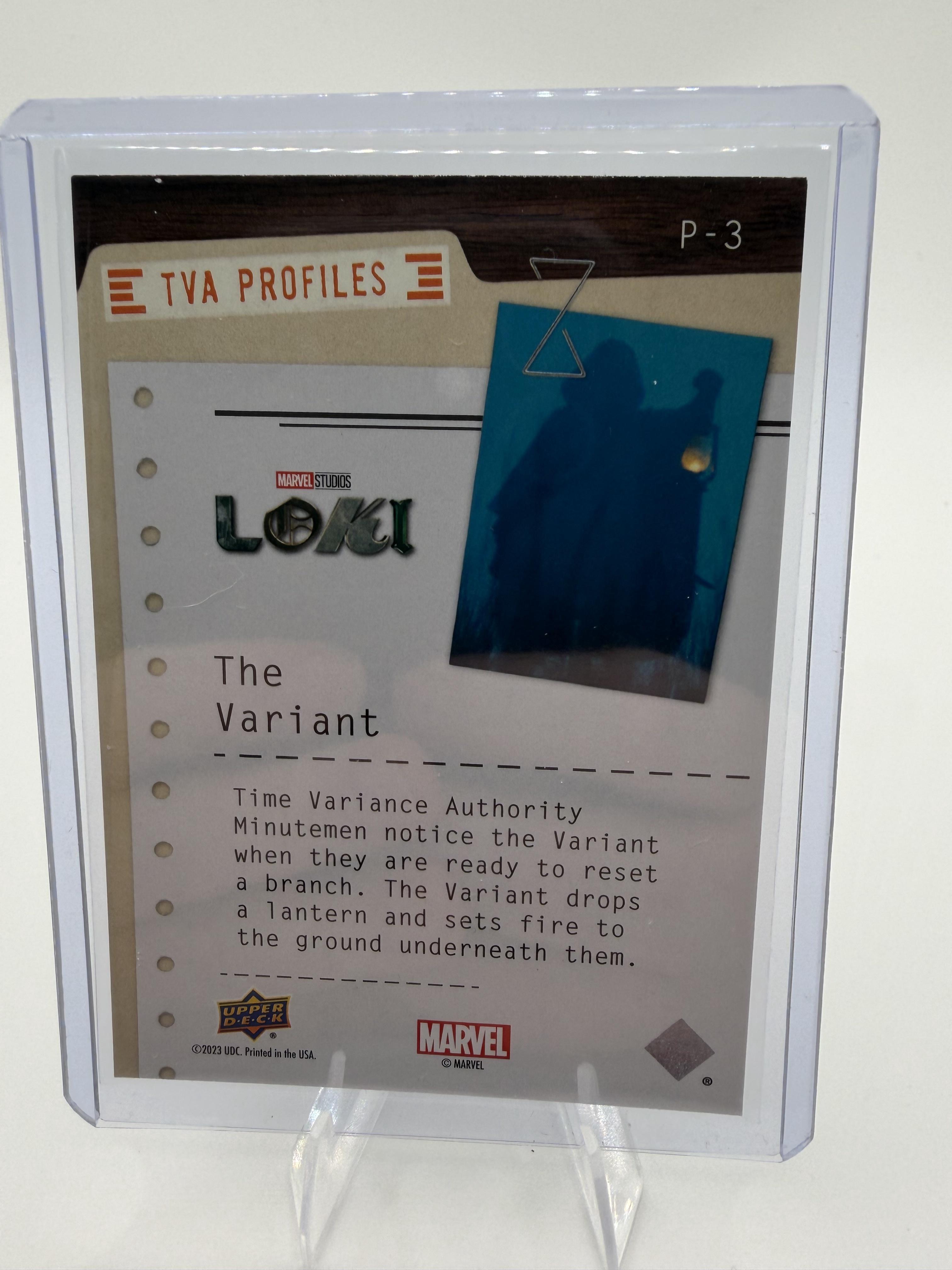 2023 Upper Deck Marvel Loki Season 1 #P-3 The Variant TVA Profiles