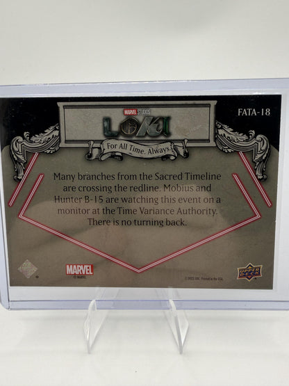 2023 Upper Deck Marvel Loki Mobius Hunter B-15 For All Time Always Card FATA-18