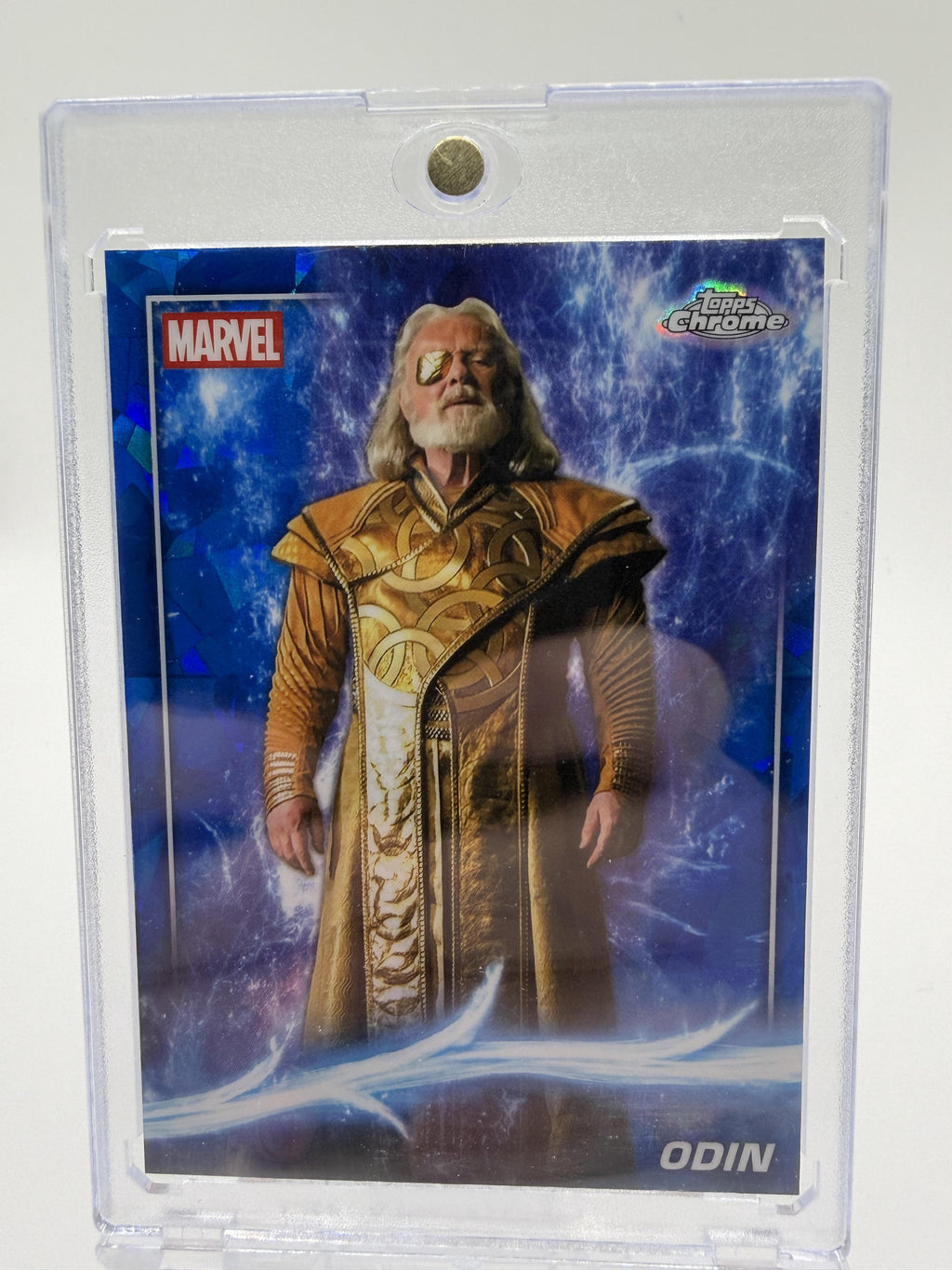 2025 Topps Chrome Marvel Odin Phase One Blue Sapphire Parallel Card #11 Thor