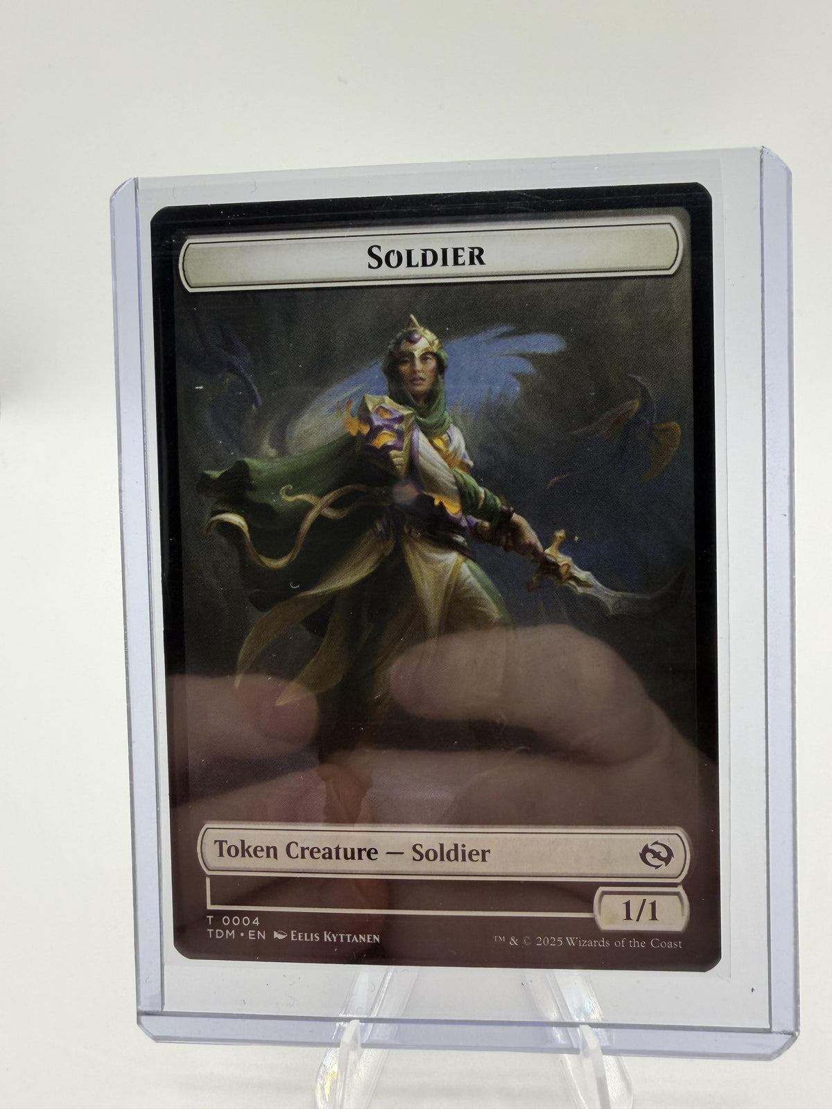MTG Soldier Token 0004/0005 Double-Sided Tarkir Dragonstorm Magic Card