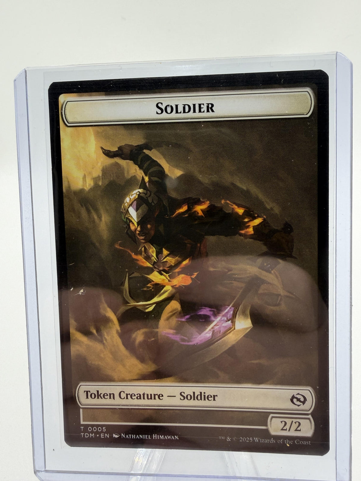 MTG Soldier Token 0004/0005 Double-Sided Tarkir Dragonstorm Magic Card