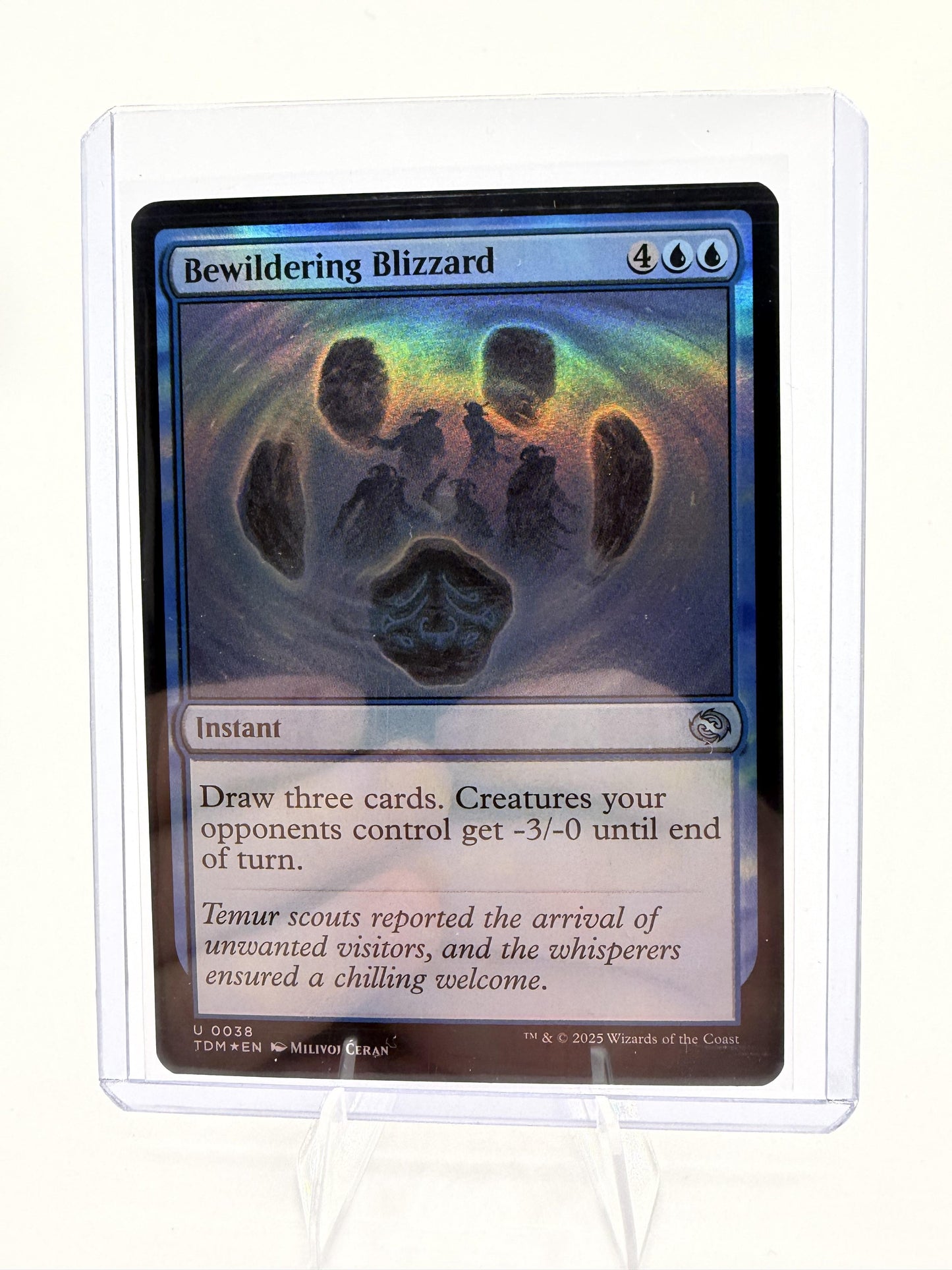 MTG Bewildering Blizzard 0038 TDM Tarkir Dragonstorm Foil Uncommon Magic Card