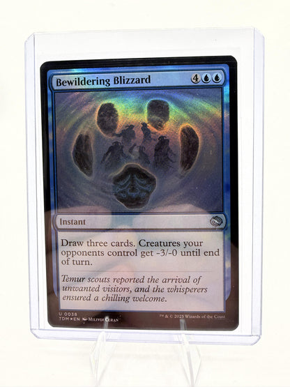 MTG Bewildering Blizzard 0038 TDM Tarkir Dragonstorm Foil Uncommon Magic Card